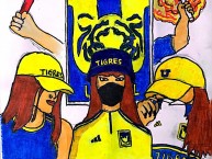 Desenho - Diseño - Arte - Dibujo de la Barra: Libres y Lokos • Club: Tigres • País: México