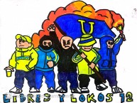 Desenho - Diseño - Arte - "Libres y lokos" Dibujo de la Barra: Libres y Lokos • Club: Tigres • País: México