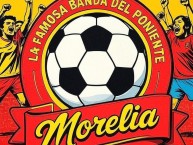 Desenho - Diseño - Arte - "LA FAMOSA BANDA DEL PONIENTE 1981 LA COLINA" Dibujo de la Barra: Locura 81 &bull; Club: Monarcas Morelia &bull; País: México