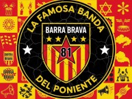 Desenho - Diseño - Arte - "LA FAMOSA BANDA DEL PONIENTE 1981 LA COLINA" Dibujo de la Barra: Locura 81 &bull; Club: Monarcas Morelia &bull; País: México