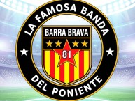 Desenho - Diseño - Arte - "LA FAMOSA BANDA DEL PONIENTE 1981 LA COLINA" Dibujo de la Barra: Locura 81 &bull; Club: Monarcas Morelia &bull; País: México