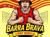 Desenho - Diseño - Arte - "LA BANDA DEL MORELIA ~ LA FAMOSA BANDA DEL PONIENTE" Dibujo de la Barra: Locura 81 &bull; Club: Monarcas Morelia &bull; País: México