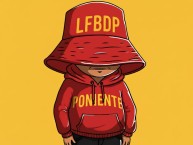 Desenho - Diseño - Arte - "★LA FAMOSA BANDA DEL PONIENTE - LA BANDA DEL ROJIAMARILLO ★" Dibujo de la Barra: Locura 81 &bull; Club: Monarcas Morelia &bull; País: México