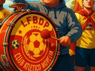 Desenho - Diseño - Arte - "LA FAMOSA BANDA DEL PONIENTE 1981 LA COLINA" Dibujo de la Barra: Locura 81 &bull; Club: Monarcas Morelia &bull; País: México