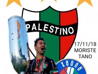 Desenho - Diseño - Arte - "Moriste tano" Dibujo de la Barra: Los Baisanos • Club: Club Deportivo Palestino