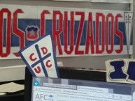 Desenho - Diseño - Arte - "#LosCruzados âšªðŸ’™âšª" Dibujo de la Barra: Los Cruzados • Club: Universidad Católica • País: Chile