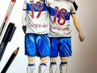 Desenho - Diseño - Arte - Dibujo de la Barra: Los Cruzados • Club: Universidad Católica • País: Chile