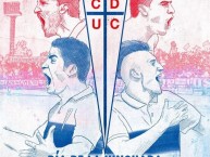 Desenho - Diseño - Arte - "Desde 2016, este es el Día nuestro." Dibujo de la Barra: Los Cruzados • Club: Universidad Católica • País: Chile