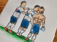 Desenho - Diseño - Arte - Dibujo de la Barra: Los Cruzados • Club: Universidad Católica • País: Chile