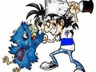 Desenho - Diseño - Arte - "Anti udechile (anti madres)" Dibujo de la Barra: Los Cruzados &bull; Club: Universidad Católica