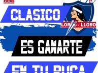 Desenho - Diseño - Arte - "Anti colo colo (anti zorras)" Dibujo de la Barra: Los Cruzados &bull; Club: Universidad Católica