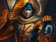 Desenho - Diseño - Arte - "Anti madres (anti udechile)" Dibujo de la Barra: Los Cruzados &bull; Club: Universidad Católica