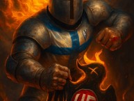 Desenho - Diseño - Arte - "CLÁSICO INDEPENDENCIA anti panaderos (anti unión española)" Dibujo de la Barra: Los Cruzados &bull; Club: Universidad Católica