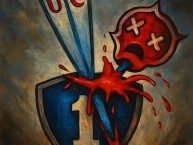 Desenho - Diseño - Arte - Dibujo de la Barra: Los Cruzados &bull; Club: Universidad Católica