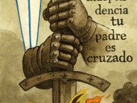 Desenho - Diseño - Arte - "CLÁSICO INDEPENDENCIA anti panaderos (anti unión española)" Dibujo de la Barra: Los Cruzados &bull; Club: Universidad Católica