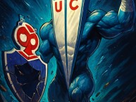 Desenho - Diseño - Arte - "Anti madres (anti udechile)" Dibujo de la Barra: Los Cruzados &bull; Club: Universidad Católica