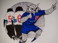 Desenho - Diseño - Arte - "Anti universidad católica" Dibujo de la Barra: Los de Abajo • Club: Universidad de Chile - La U • País: Chile