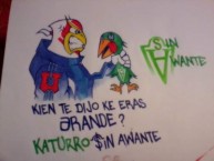 Desenho - Diseño - Arte - "Anti Santiago wanderers" Dibujo de la Barra: Los de Abajo • Club: Universidad de Chile - La U