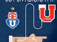 Desenho - Diseño - Arte - Dibujo de la Barra: Los de Abajo • Club: Universidad de Chile - La U • País: Chile