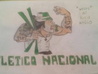 Desenho - Diseño - Arte - Dibujo de la Barra: Los del Sur • Club: Atlético Nacional