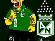 Desenho - Diseño - Arte - Dibujo de la Barra: Los del Sur • Club: Atlético Nacional