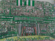 Desenho - Diseño - Arte - Dibujo de la Barra: Los del Sur • Club: Atlético Nacional