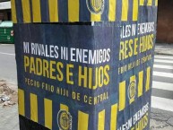 Desenho - Diseño - Arte - "Ni Rivales Ni Enemigos, Padres e Hijos, Pecho Frio Hijo de Central" Dibujo de la Barra: Los Guerreros • Club: Rosario Central