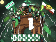 Desenho - Diseño - Arte - Dibujo de la Barra: Los Lokos de Arriba &bull; Club: León &bull; País: México