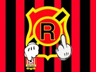 Desenho - Diseño - Arte - Dibujo de la Barra: Los Rojinegros • Club: Rangers de Talca