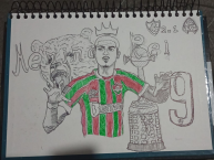 Desenho - Diseño - Arte - "Dibujo por Viciasffc en nostra comunidad en Discord." Dibujo de la Barra: Movimento Popular Legião Tricolor • Club: Fluminense • País: Brasil