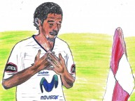 Desenho - Diseño - Arte - "Roberto 'Chorri' Palacios," Dibujo de la Barra: Muerte Blanca • Club: LDU