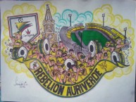 Desenho - Diseño - Arte - Dibujo de la Barra: Rebelión Auriverde Norte • Club: Real Cartagena