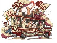 Desenho - Diseño - Arte - Dibujo de la Barra: Trinchera Norte &bull; Club: Universitario de Deportes &bull; País: Peru