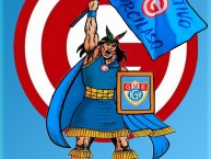 Desenho - Diseño - Arte - Dibujo de la Barra: Vendaval Celeste • Club: Deportivo Garcilaso