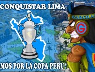 Desenho - Diseño - Arte - "LIMA ES NUESTRA" Dibujo de la Barra: Vendaval Celeste • Club: Deportivo Garcilaso • País: Peru