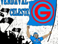 Desenho - Diseño - Arte - Dibujo de la Barra: Vendaval Celeste • Club: Deportivo Garcilaso