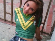 Hincha - Tribunera - Chica - Fanatica de la Barra: Artillería Verde Sur • Club: Deportes Quindío