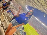 Hincha - Tribunera - Chica - Fanatica de la Barra: Blue Rain • Club: Millonarios