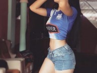 Hincha - Tribunera - Chica - Fanatica de la Barra: Boca del Pozo • Club: Emelec