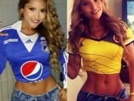 Hincha - Tribunera - Chica - Fanatica de la Barra: Comandos Azules • Club: Millonarios