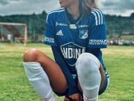 Hincha - Tribunera - Chica - "@c8benavides" Fanatica de la Barra: Comandos Azules • Club: Millonarios