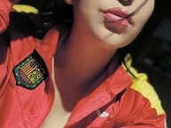 Hincha - Tribunera - Chica - Fanatica de la Barra: Cronica Roja • Club: Deportivo Cuenca