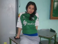 Hincha - Tribunera - Chica - Fanatica de la Barra: Distrito Asegurador • Club: La Equidad