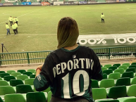 Hincha - Tribunera - Chica - Fanatica de la Barra: Frente Radical Verdiblanco • Club: Deportivo Cali