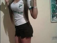 Hincha - Tribunera - Chica - Fanatica de la Barra: Frente Radical Verdiblanco • Club: Deportivo Cali