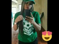 Hincha - Tribunera - Chica - Fanatica de la Barra: Frente Radical Verdiblanco • Club: Deportivo Cali