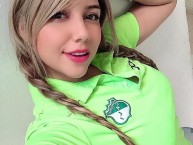 Hincha - Tribunera - Chica - Fanatica de la Barra: Frente Radical Verdiblanco • Club: Deportivo Cali