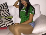 Hincha - Tribunera - Chica - Fanatica de la Barra: Frente Radical Verdiblanco • Club: Deportivo Cali