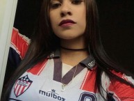 Hincha - Tribunera - Chica - Fanatica de la Barra: Frente Rojiblanco Sur • Club: Junior de Barranquilla