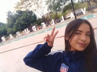 Hincha - Tribunera - Chica - Fanatica de la Barra: Frente Rojiblanco Sur • Club: Junior de Barranquilla